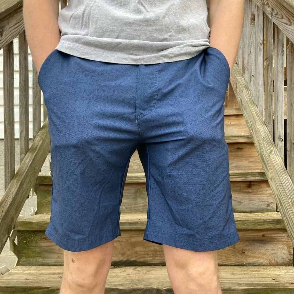 Pebble Beach Blue Lightweight‎ Golf Shorts (Size 34)